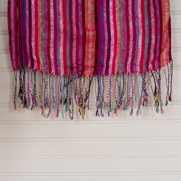 Multi-Color BOHO Scarf - Picture 5 of 7